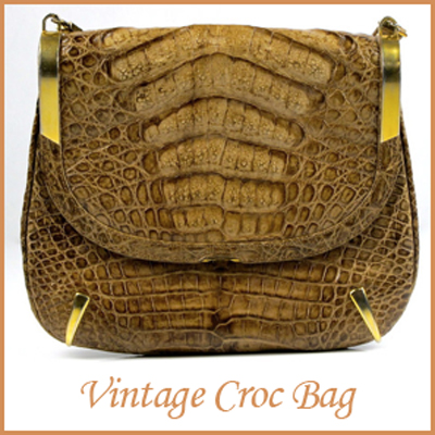 Vintage Clothing Online Shop on Vintage Crocodile Bag   95 From Peakaboo Vintage Clothing